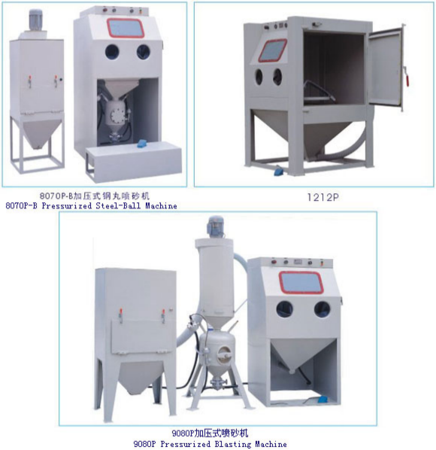 加压式手动箱式环保喷砂机