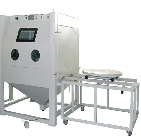 GT-1010推车转台式喷砂机